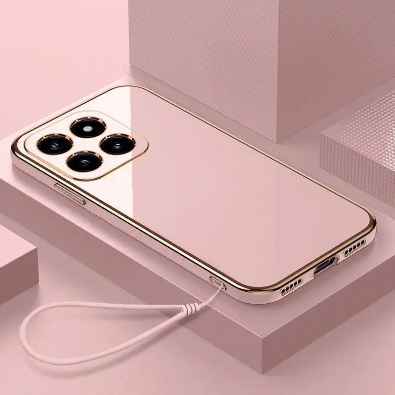 Enhanced Shockproof Silicone Back Cover with Electroplated Edges