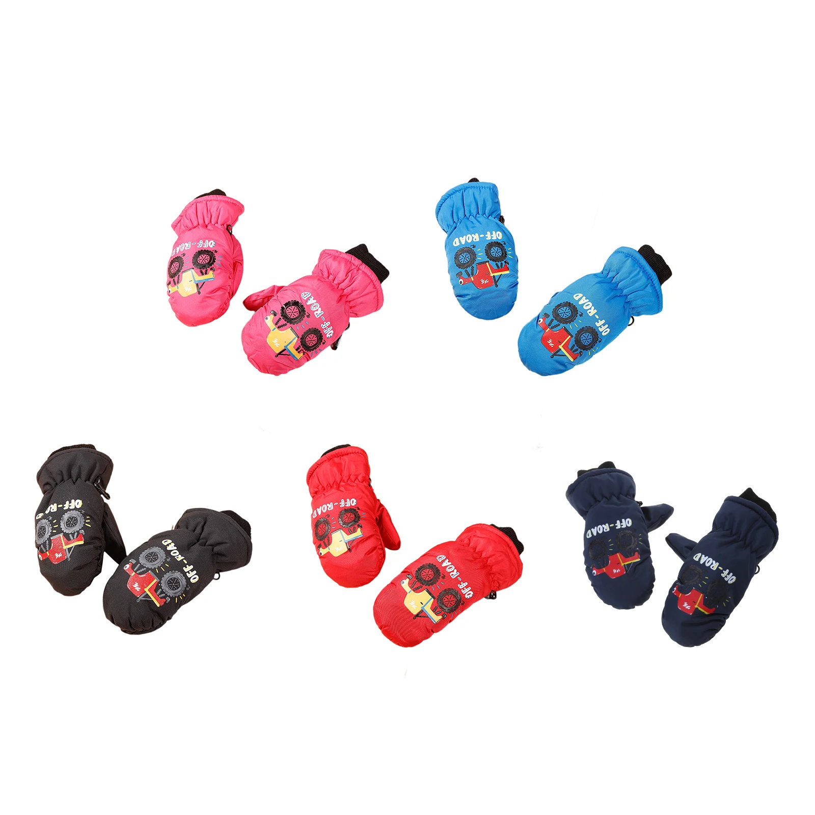 

Waterproof Ski Gloves for Kids Children Snowboarding Gloves Outdoor Cycling Gloves Winter Warm Cartoon Gloves Gift