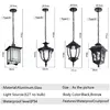 European Waterproof Pendant Lights Outdoor Retro Village Chandelier  Balcony Corridors Lights Grape Rack Hanglamp Luminaire 6