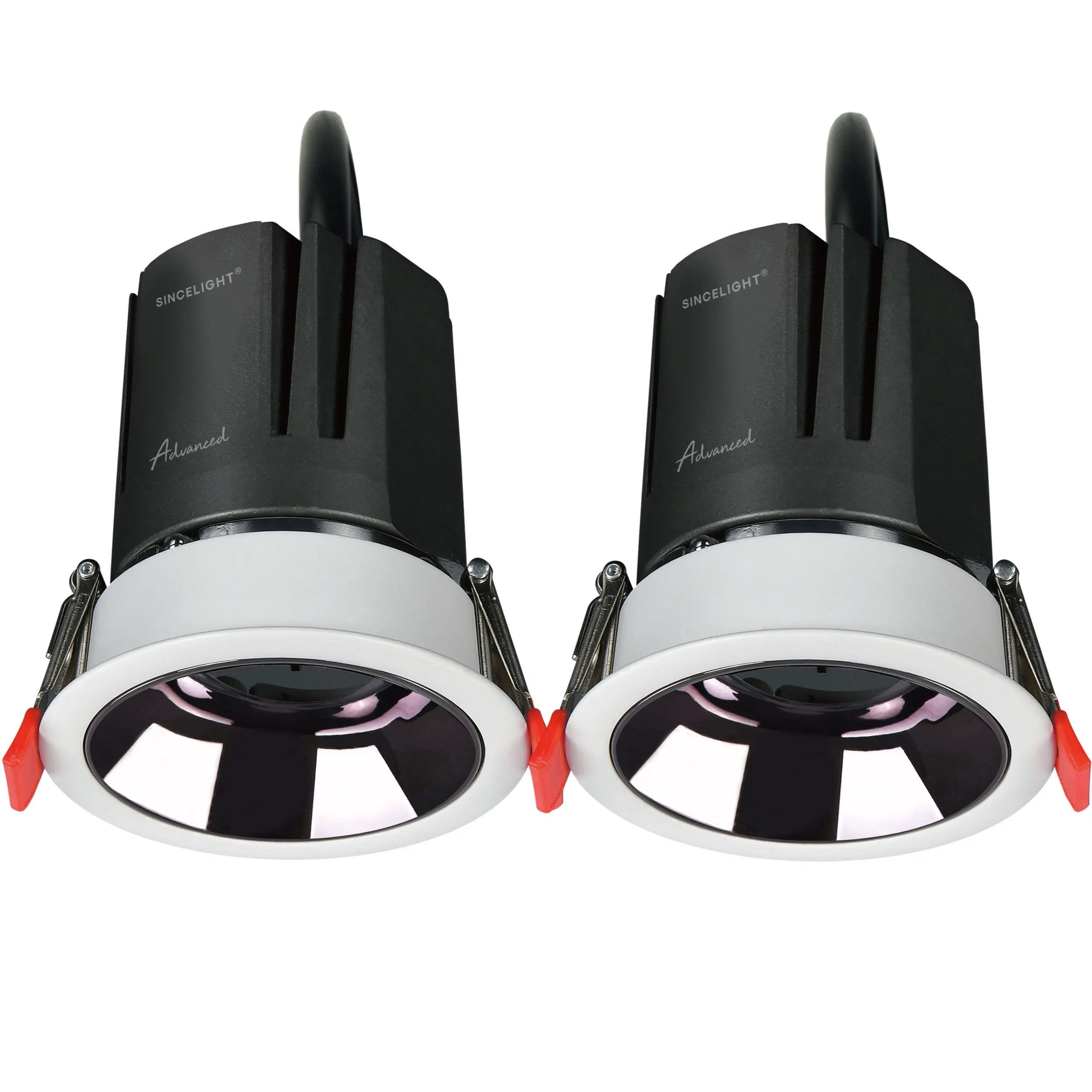 

Pack of 2, IP65 7W Mini Recessed Spotlight for Ceiling Hole Φ55mm, Anti-Glaring Dual Reflectors, UGR19, Aluminum COB Downlight