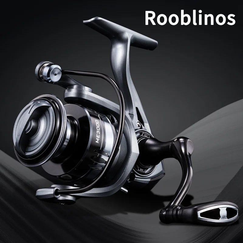 Spinning Fishing Reels Fishing Reels ROOBLINOS ME One Way Clutch System Spinning Reel 2+1 Ball Bearings Ultra Smooth and Tough 5.2:1 Gear Ratio