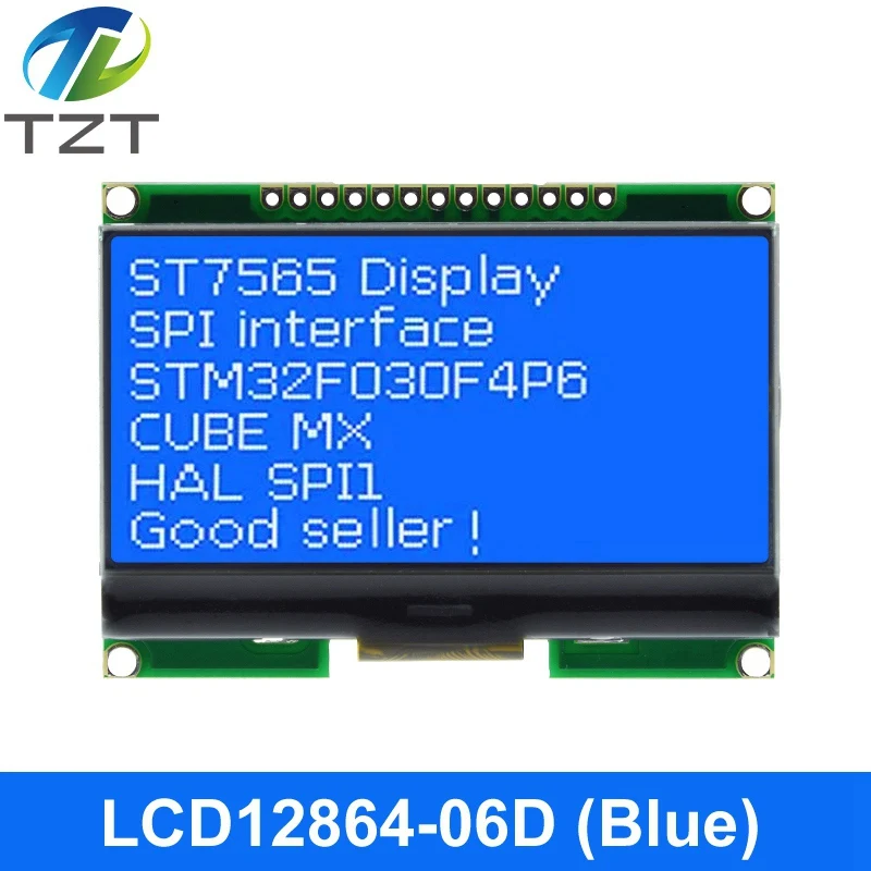 Lcd12864 12864-06D, 12864, LCD module, COG, with Chinese font, dot matrix screen, SPI interface lcd display module display module