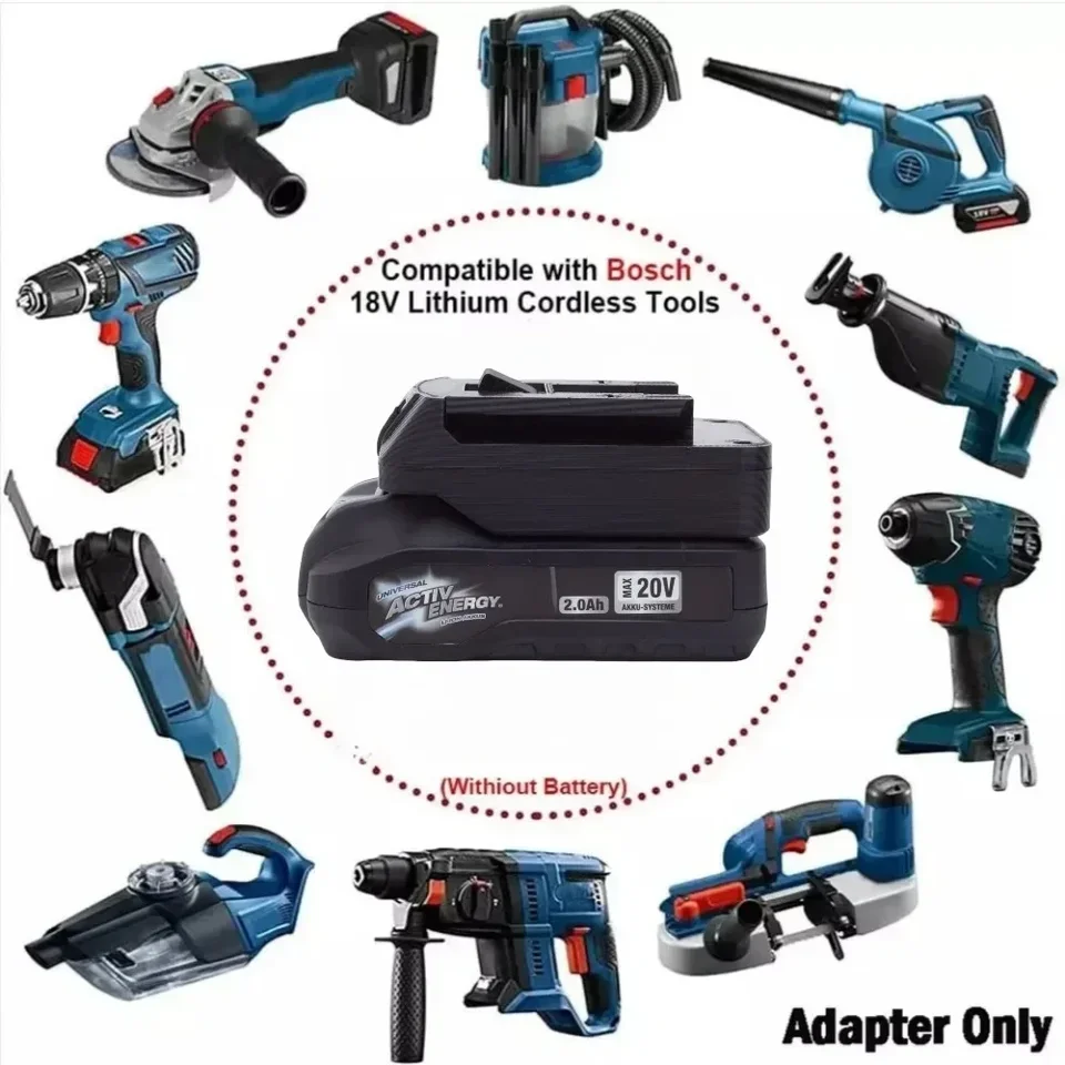 Convertitore Batteria 18V A 20V Per Utensili Elettrici - Adattatore Universale Per Lavorazione Legno - Foto 10