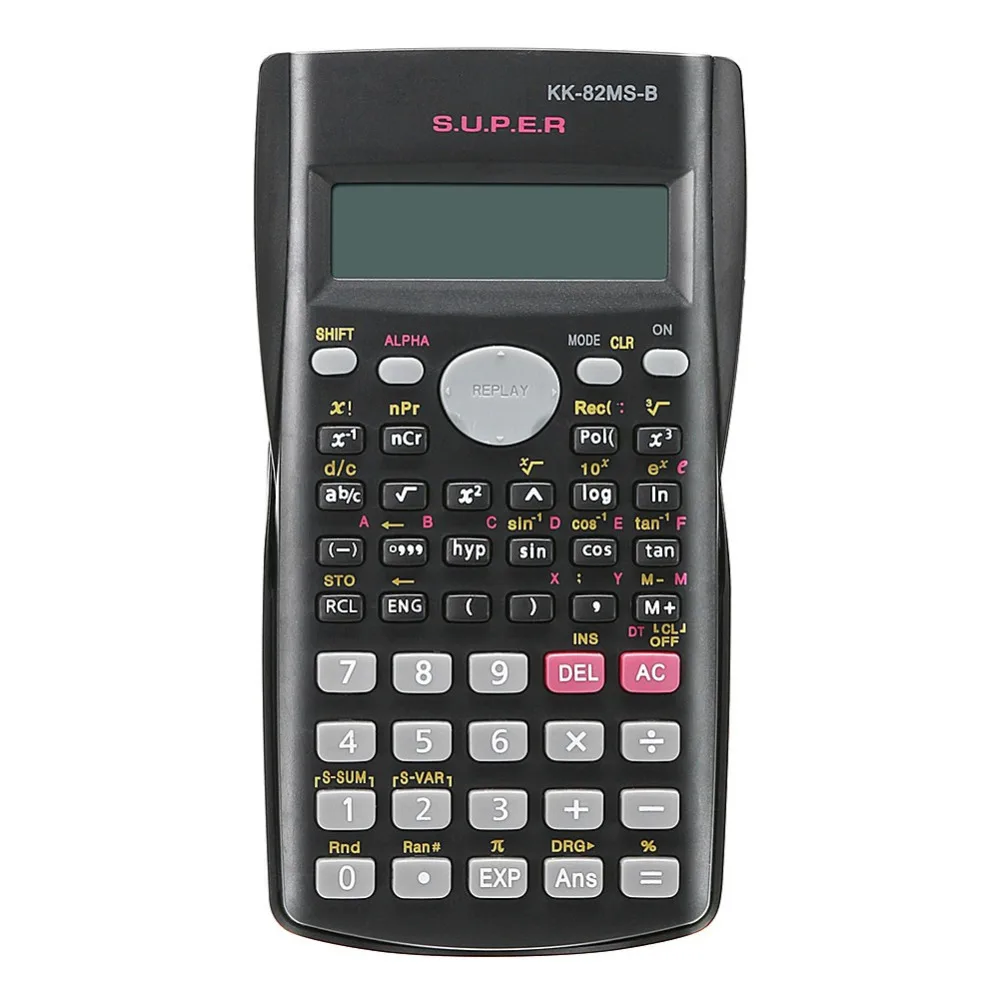 Portable 2-Line Scientific Calculator 240 Functions Handheld Student Calculator For School Math Exam Office Teaching Daily Use - 3