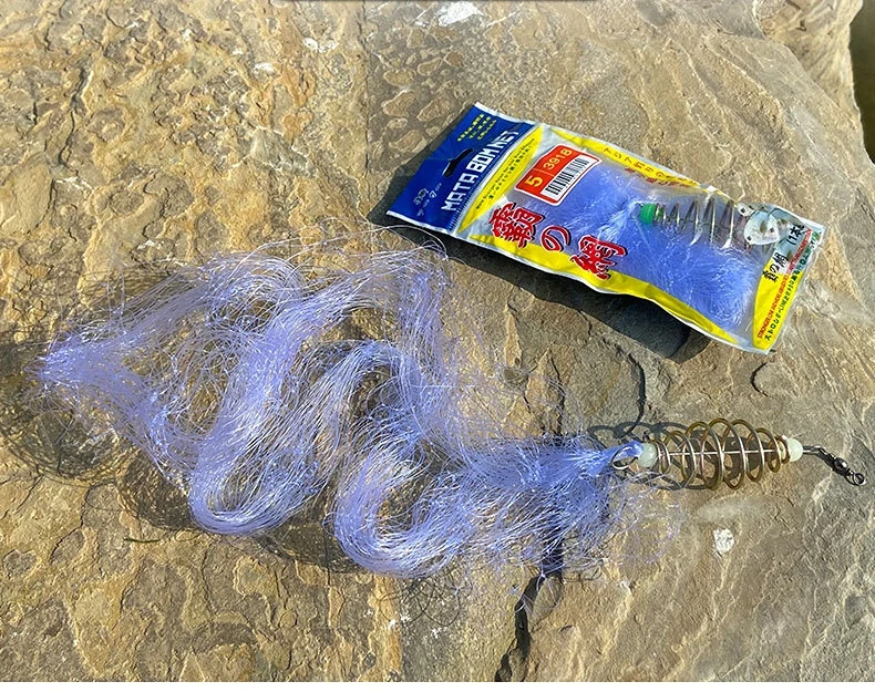 Description Picture 6 of itemFishing Net Trap Mesh Luminous Bead Netting Sea Fish Net Tackle Design Copper Shoal Cast Gill Feeder Fishing Trap