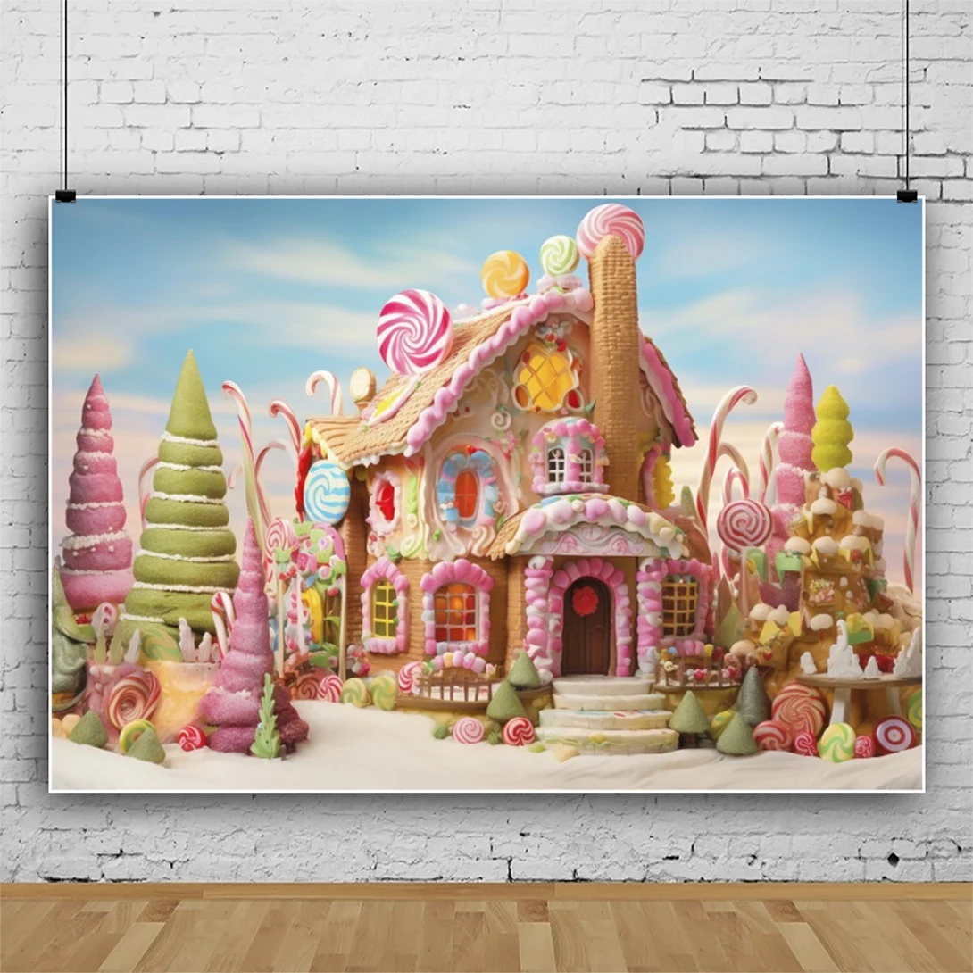 Baby 1st Birthday Backdrop Boy Girl Balloon Tent Flower Room Baby Shower Photography Background Decor Banner Photo Studio Props