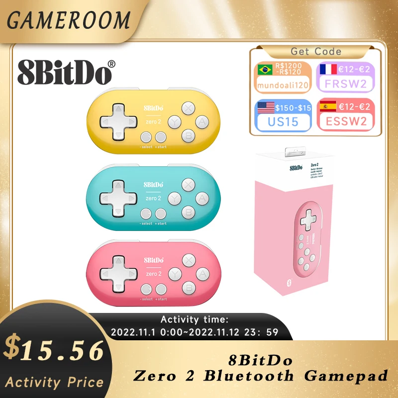 8bitdo Zero 2 Bluetooth Gamepad Switch Controller Compatible For Nintend Switch Windows Android Macos Mini Game Crontroller Gamepads Aliexpress
