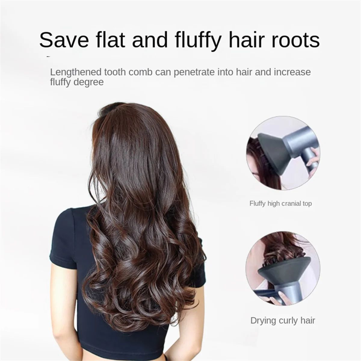 For Laifen Hair Dryer LF03/SE Laifen Diffusion Perm Curling Air Nozzle Accessories White 5
