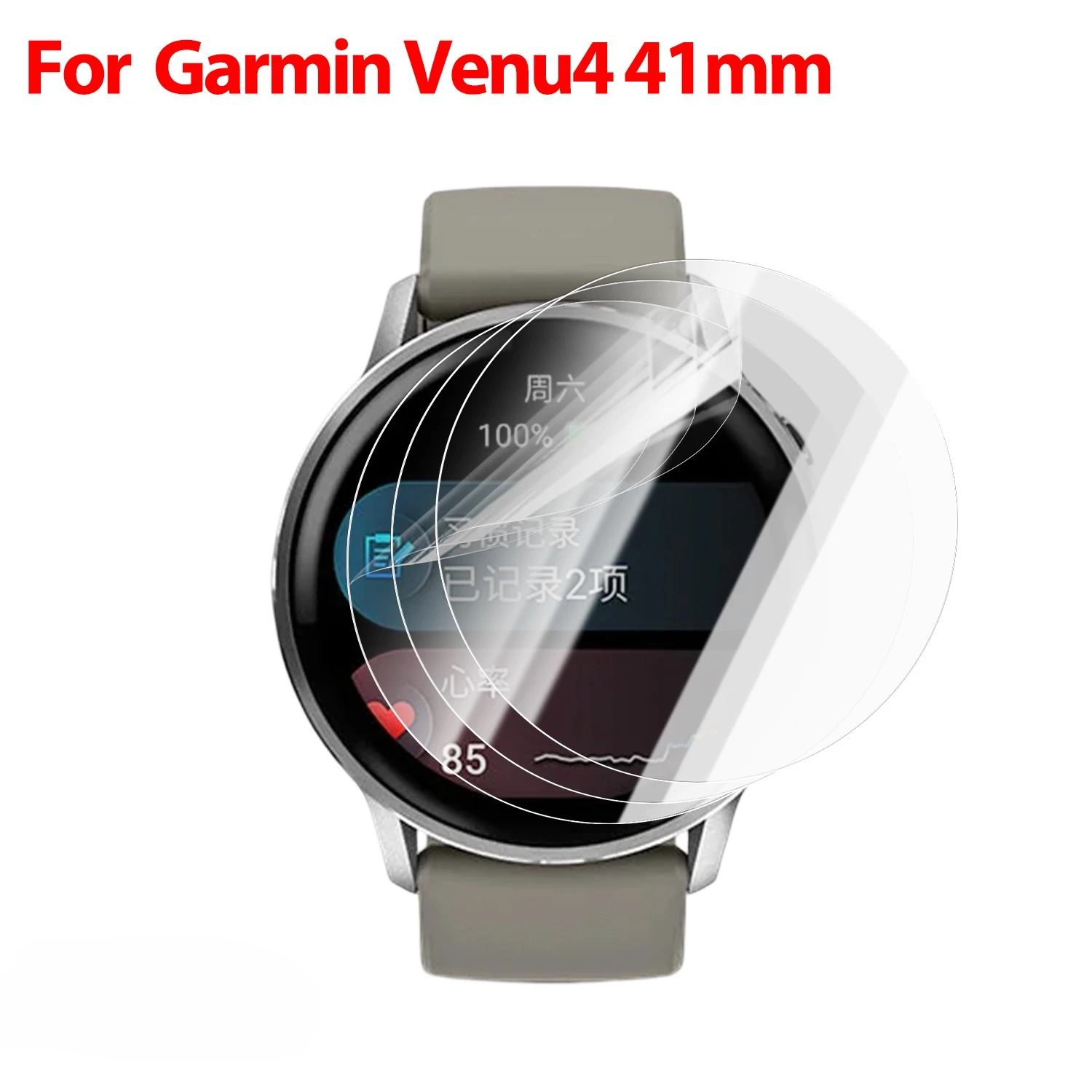 Premium Soft TPU Screen Protector - Anti-Scratch Hydrogel Film for Smartwatches, Full Cover Protection