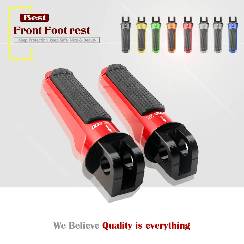 

For KAWASAKI Z 1000 Z1000 Z1000SX NINJA 1000 2003-2021 Motorcycle CNC Aluminum Rear Foot Pegs Footrest Passenger Footpegs