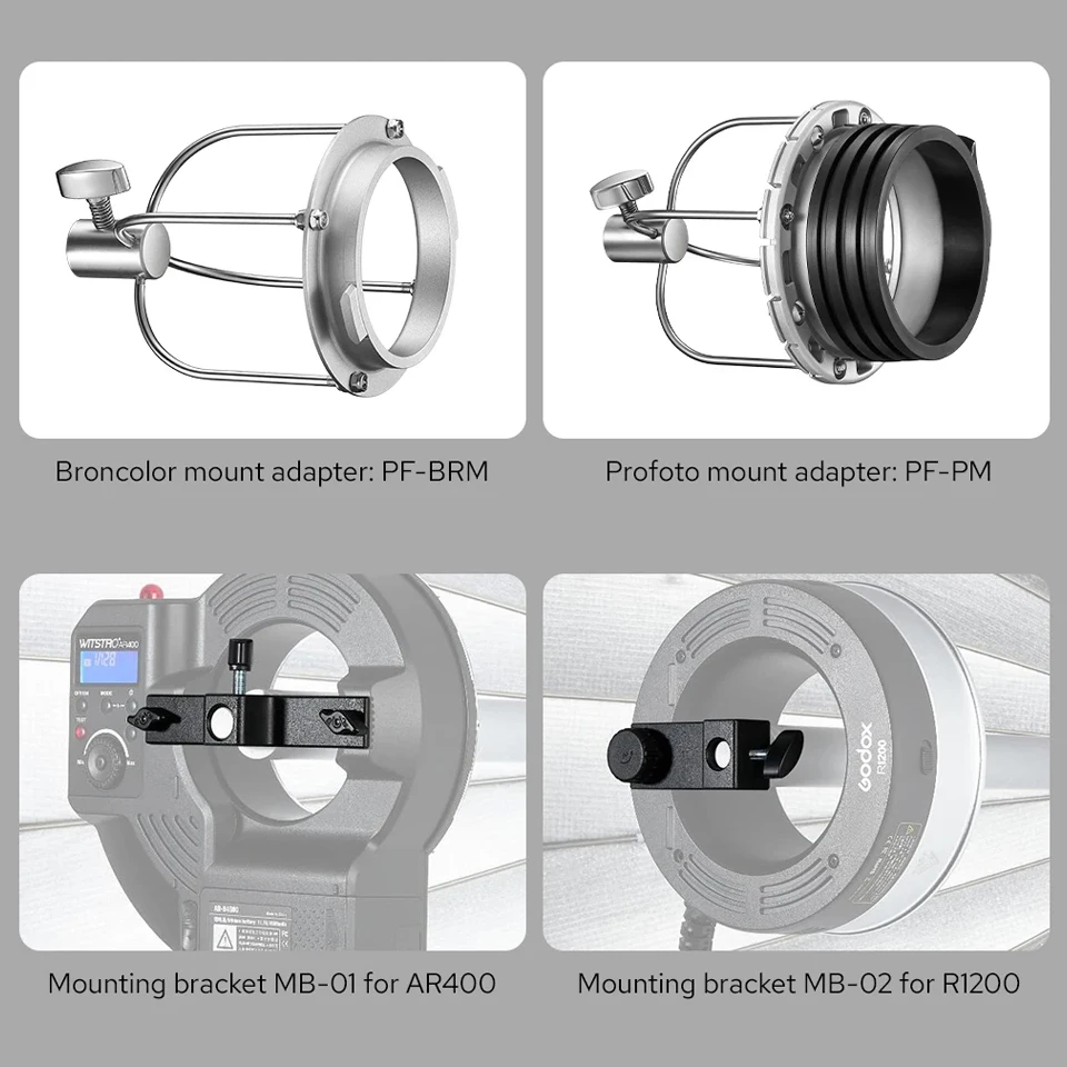 Godox Parabolic68 파라볼릭 라이트 포커싱 시스템 소프트박스 키트 DP400III SK400IIV용 사진 액세서리