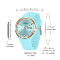 Fashion Calendar High Guality Women's Quartz Watch Silicone strap Ladies Watches Simple Elegant Watch For Woman Lady Wristwatch. 2