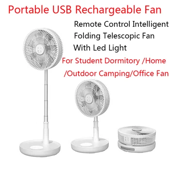 새로운 휴대용 팬 USB 충전식 접이식 텔레스코픽 층 서 팬 미니 팬 사무실 홈 야외 캠핑 에어컨 휴대용 팬 USB 충전식 접는 팬 데스크 홈 야외 스탠드 냉각 공기에 대 한 조용한 고품질 텔레스코픽 미니 팬