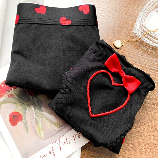 Underwear For Couples Men Shorts Sexy Women Underpants Paired Panties For Lovers  Lingerie Boyfriend Girlfriend Love Hollow Brief - AliExpress