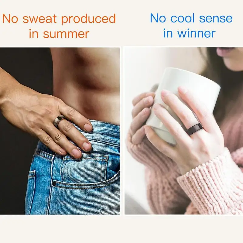 New R5 Smart Ring Electronics Waterproof Smart Wearable Device Ring Six RFID Cards Social Sharing Support IOS