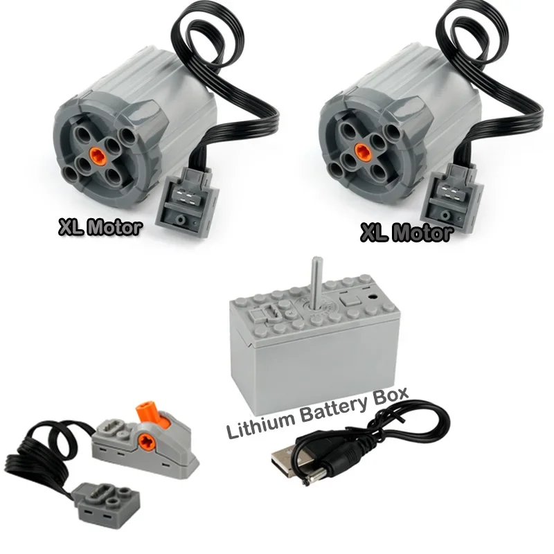 Advanced Building Blocks Power Functions Kit - Servo Motor & Lithium Battery Box