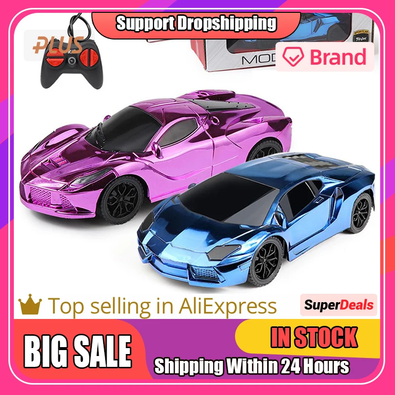Simulation Remote Control Car Model Electric 2-way 4-way Rc Sports Car Toy For Boys Girls Birthday Gifts Drop Shipping