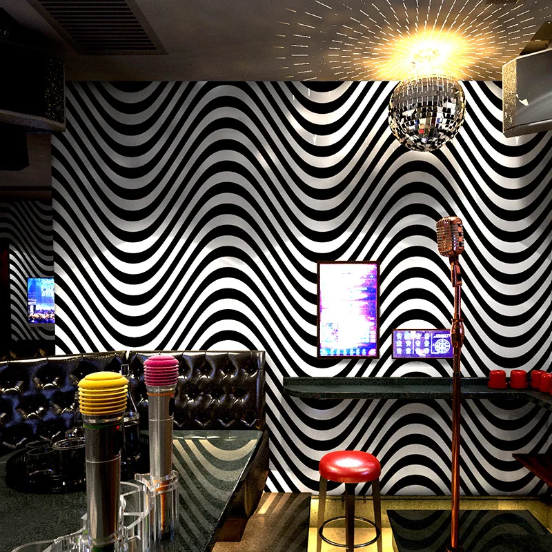 

Обои ktv для зала песен, блестящая настенная ткань, 3d Светоотражающая специальная тематическая коробка для бара, фон для Интернет-кафе, Настенная бумага.