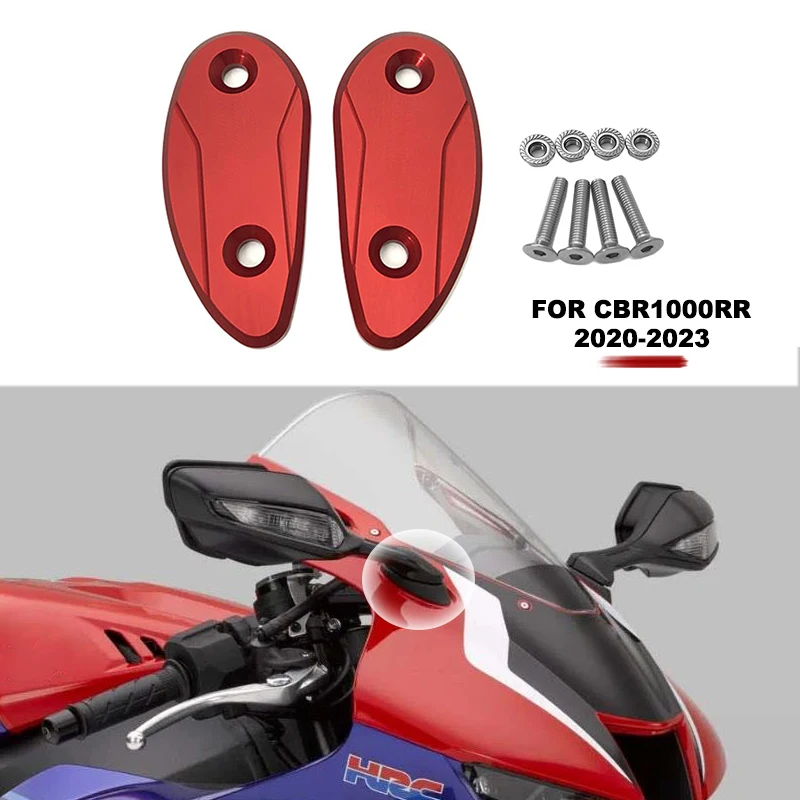 

Fit For Honda CBR1000RR Motorcycle Block OFF Plate Rear View Mirror Hole Cover Mirror Chassis Code Cap CBR1000 RR 2020-2022