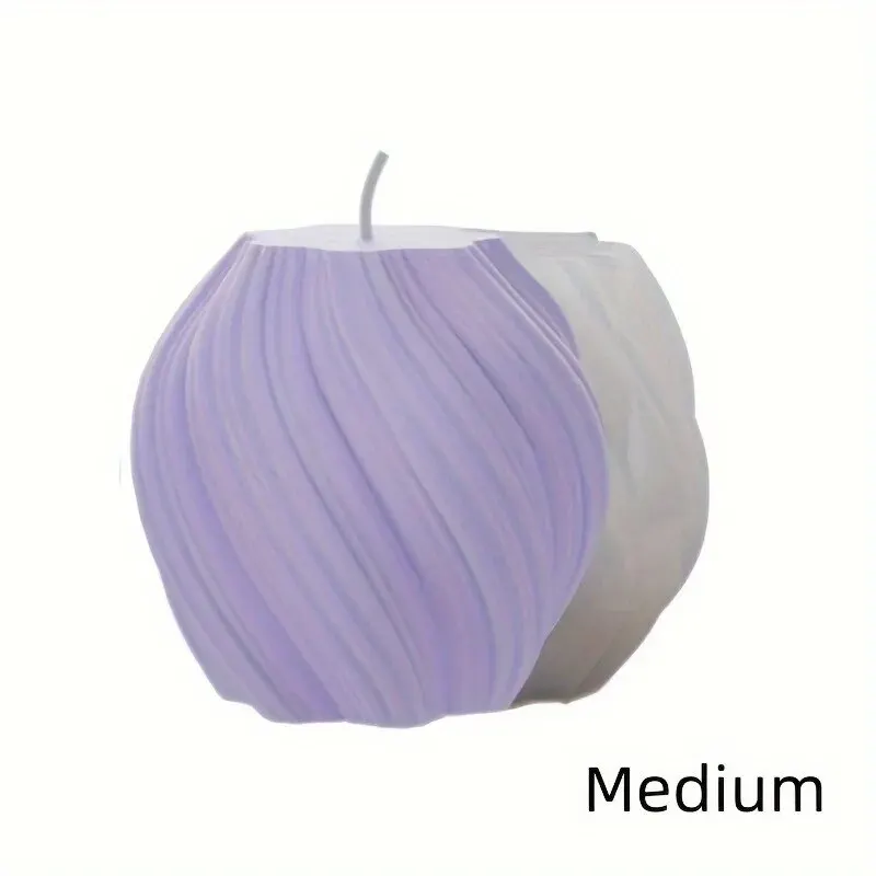 Spiral Stripe Silicone Mold for DIY Crafts and Casting