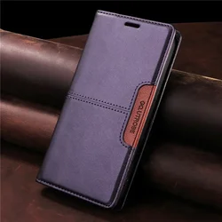 Leather Flip Wallet Phone Case Cover - Universal Fit for Redmi 12 4G 5G (Purple)
