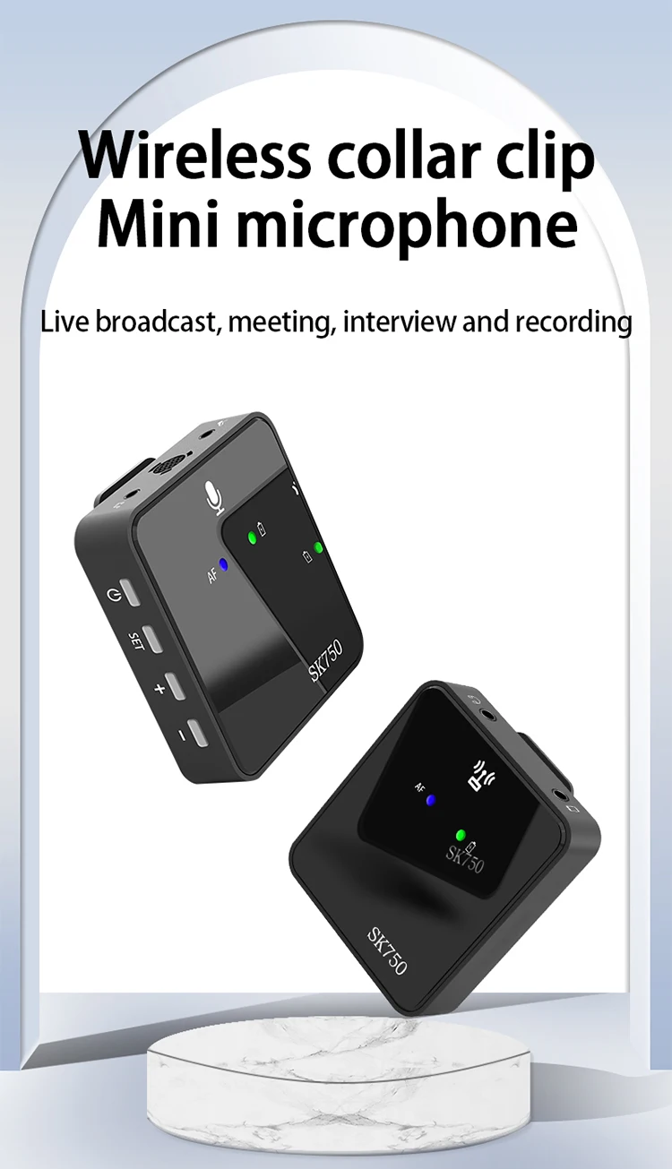 SK750 Wireless Lavalier Microphone Price In Bangladesh