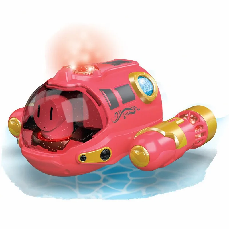 Bateau RC rapide 2.4GHz avec lumières LED - Jouet étanche pour piscine et lac