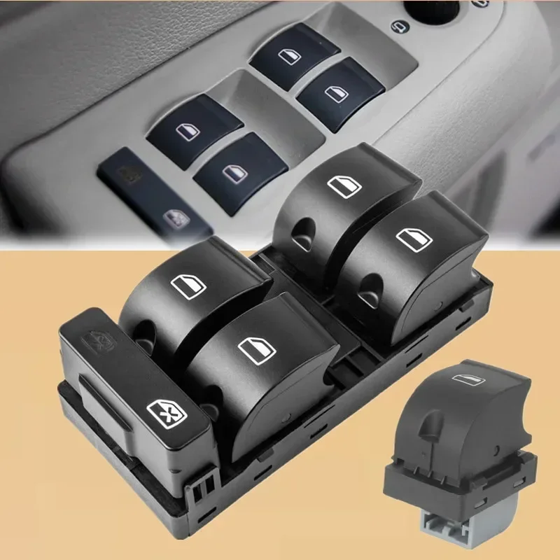 Interruttore Alzacristalli Golf MK4 Applicabile, Pulsante Alzacristalli Per Jetta Caddy Passat 1j4959857 3bd959857 86136469