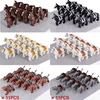 Medieval Military Sets Cavalry Figures War Horse Animals Building Blocks Parts Knight Weapons Accessories Toys for kids gifts 1