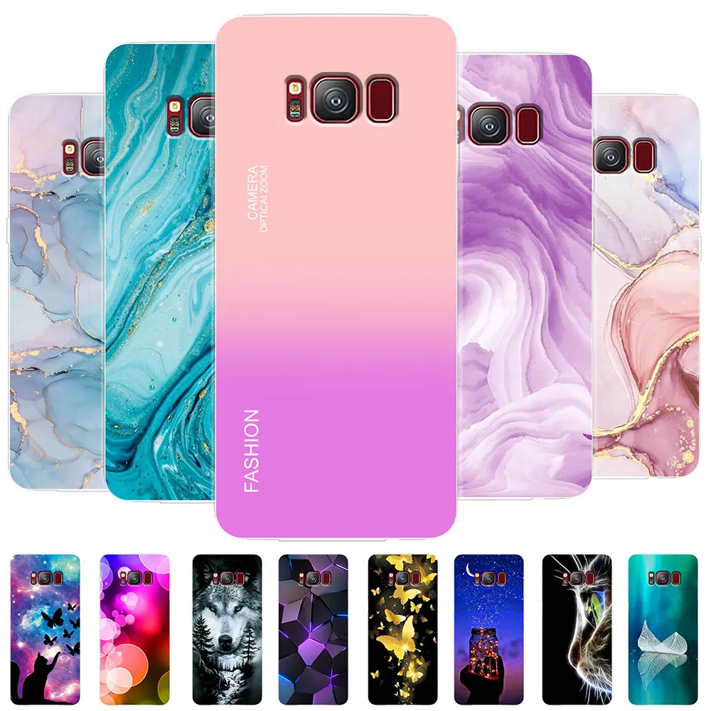 Per Samsung Galaxy S8 Custodia Galaxy S8 Plus Custodia Trasparente In Marmo Per Samsung S8 S8 Plus S8Plus Borse Paraurti In Silicone Trasparente Per T