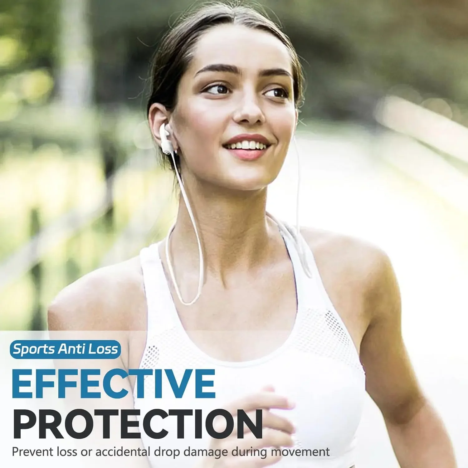 50/70cm Earphone Strap for AirPods Pro Anti-Lost Sports Neck Rope Cord for AirPods 4rd 1st 2nd Anti-Slip Silicone Sports Lanyard