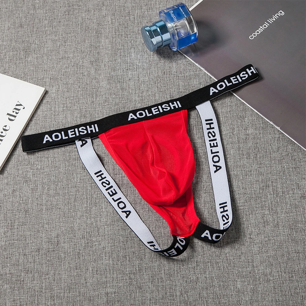 Men Backless Jockstrap Briefs Porn Underpant Thong Jock Strap Underwear Breathable Lingerie U Convex Pouch Scrotum Bulge Panites