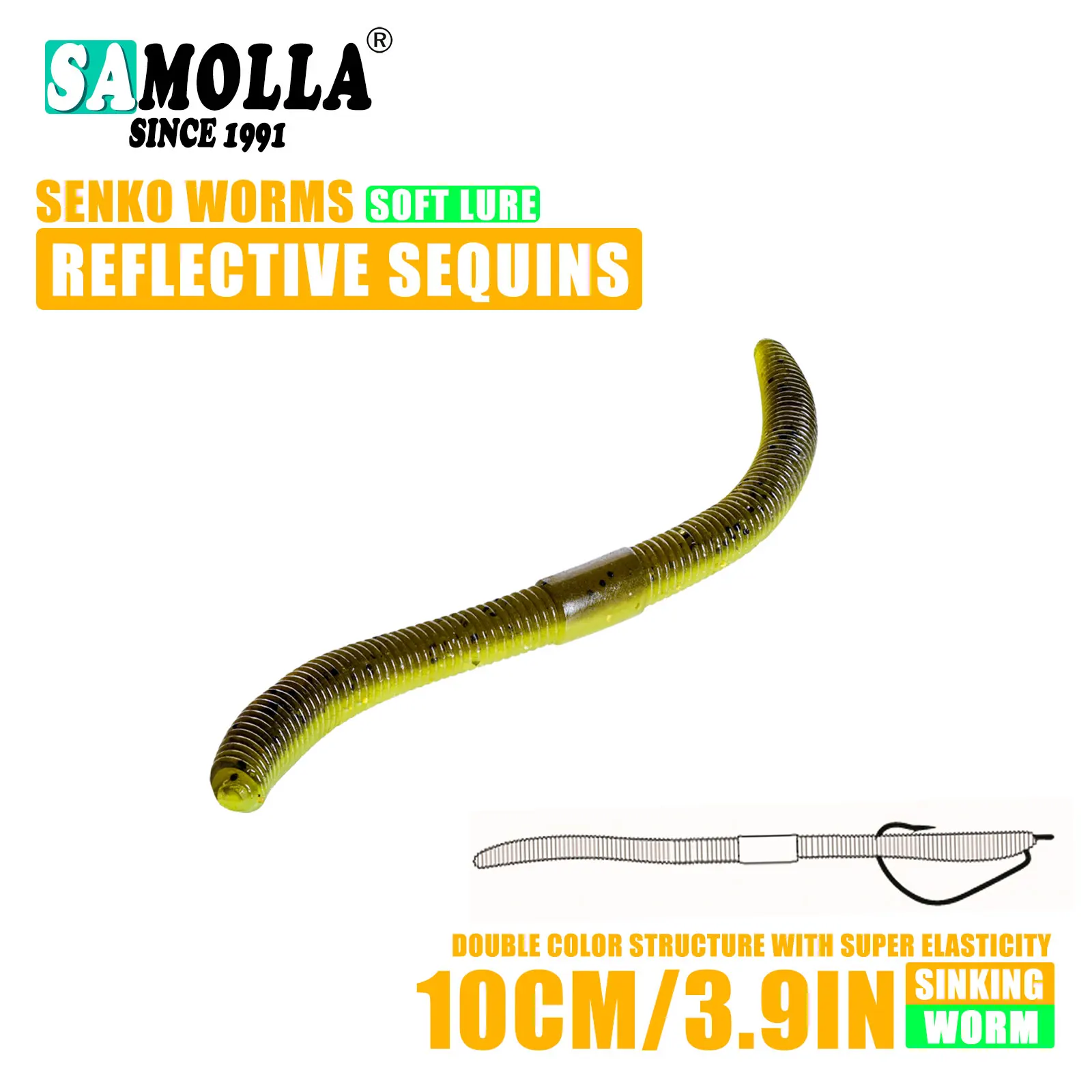  slider image of 10cm/14cm 10/15pcs/bag Soft Bait