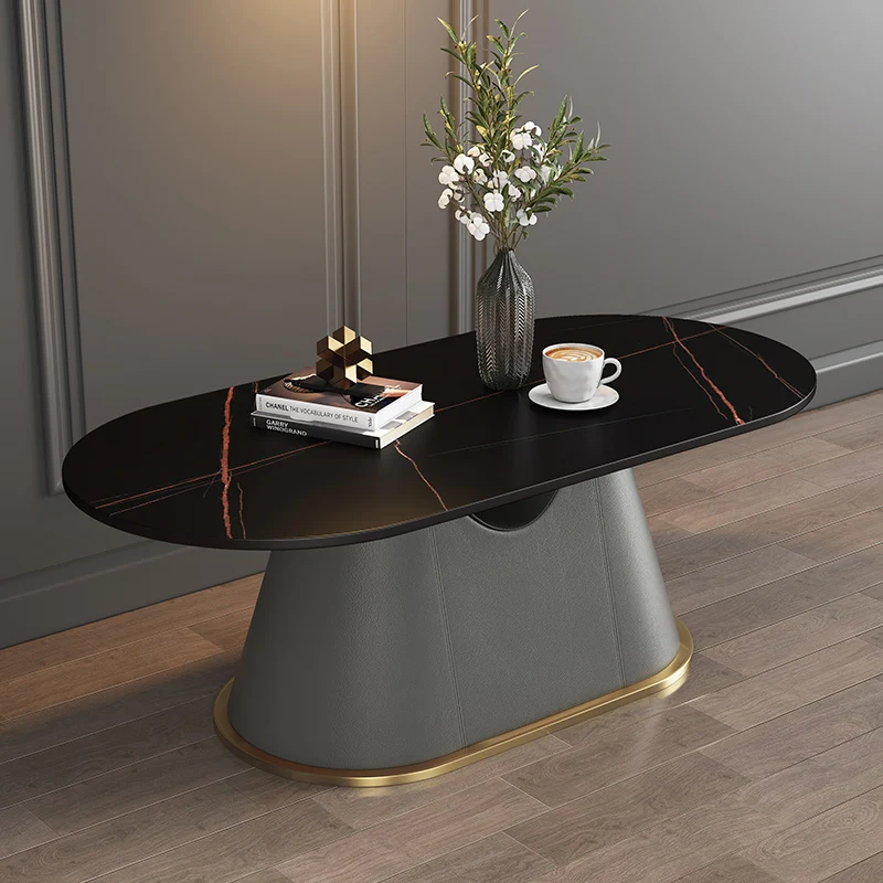 Oval Modern Luxury Coffee Tables Living Room Nordic Minimalist Coffee Tables Legs Metal Tavolino Da Salotto Home Furniture