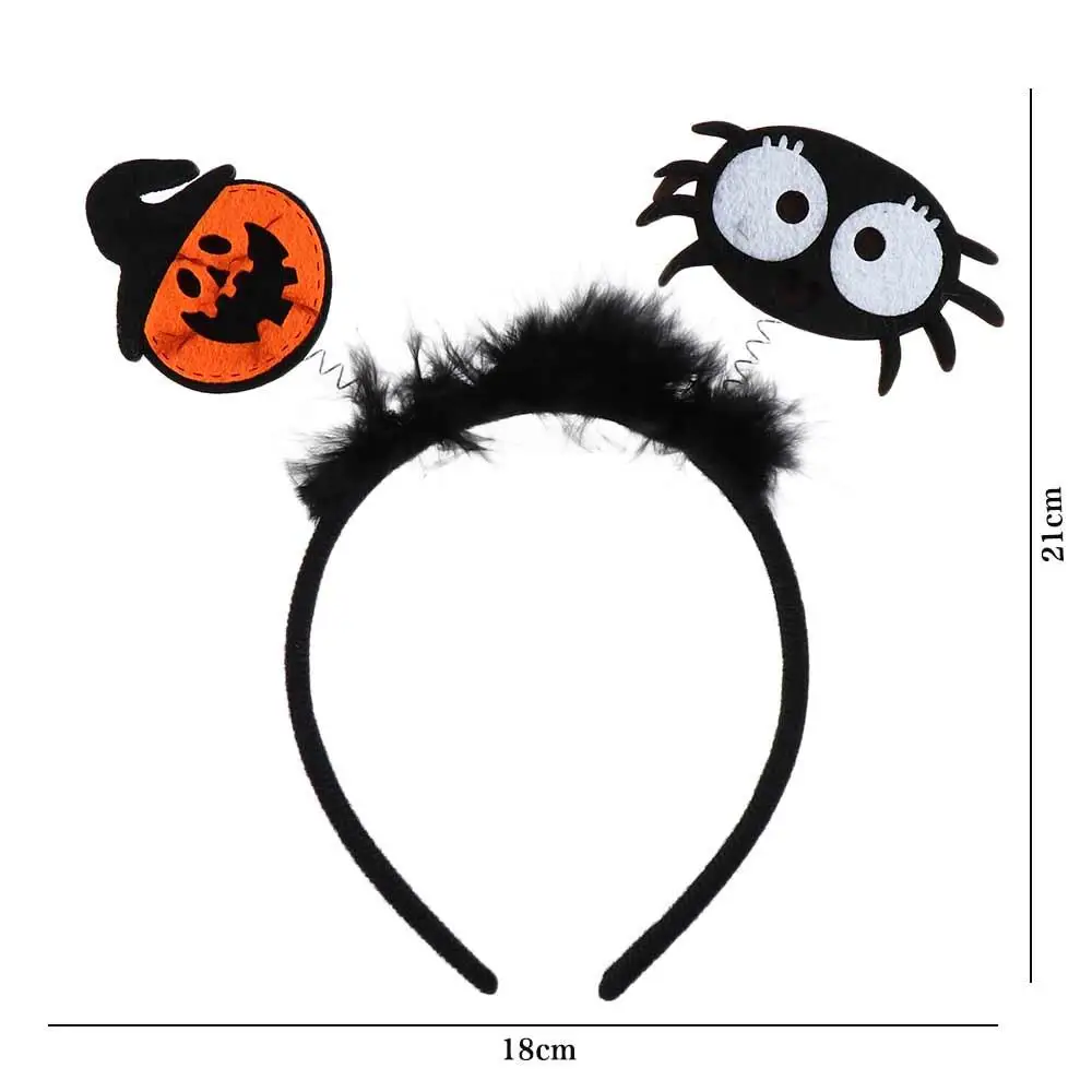 Gift Cartoon Halloween Feather Headband Pumkin Spider Pumkin Hairband Hair Hoop Hairband Ghost Headband Girl