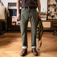Red Tornado Tea Green 14oz Selvedge Denim Jeans Straight Fit Amekaji Pants Men 1