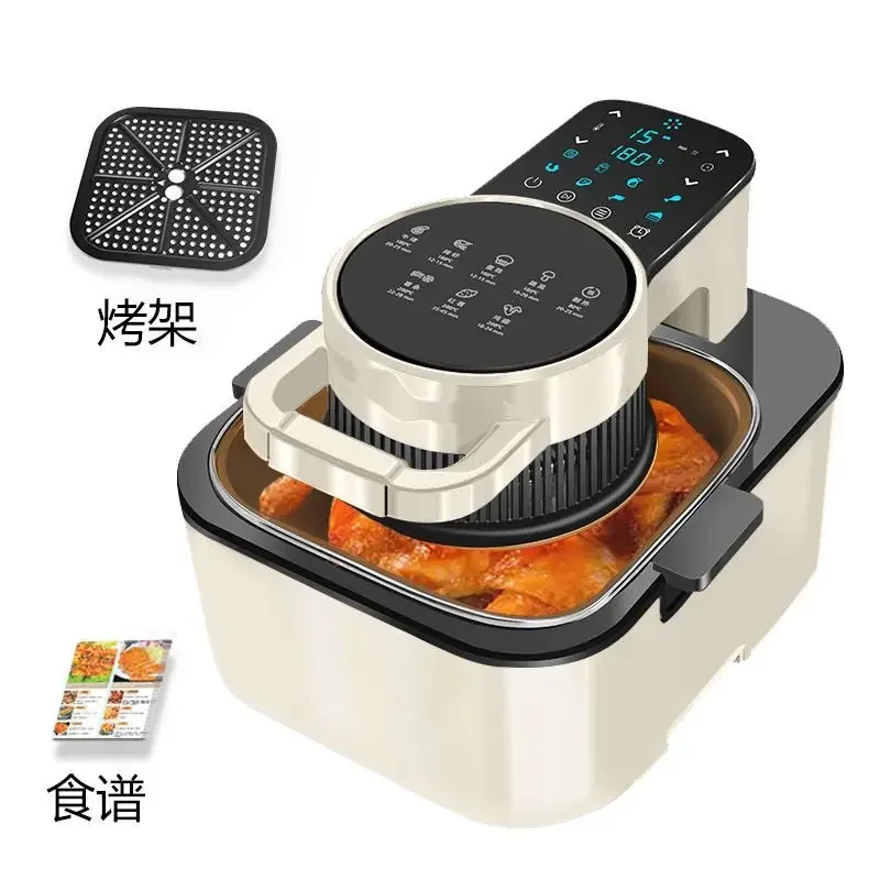 New visual air fryer smart 9L large capacity household kitchen automatic intelligent oven French fries all-in-one machine 220V