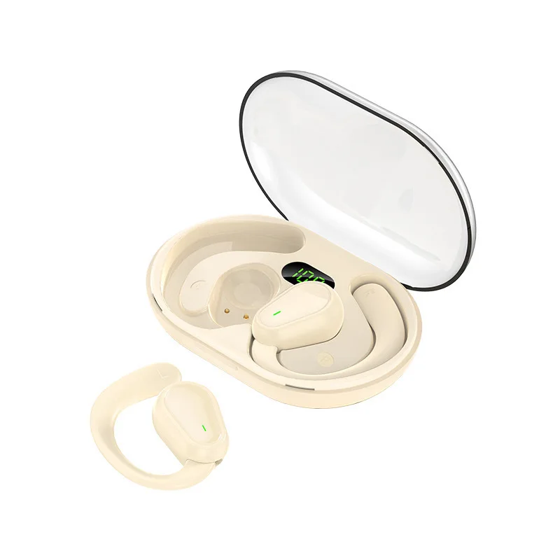 Wireless Bluetooth Open-Ear Ear Hook Headphones with HD Sound and Digital Display
