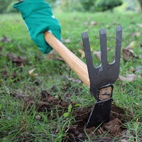 Tool Steel Loosening Soil Hand Hoe Tool Anti-rust for Head Small Hoe Tool 2