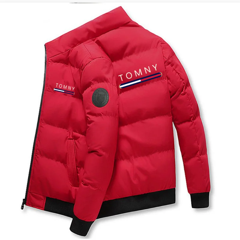 Men's Cotton-padded Jacket Tiger Head Short Thick Casual Men's Parkas Winter Trend Windproof Jacket xs-5XL