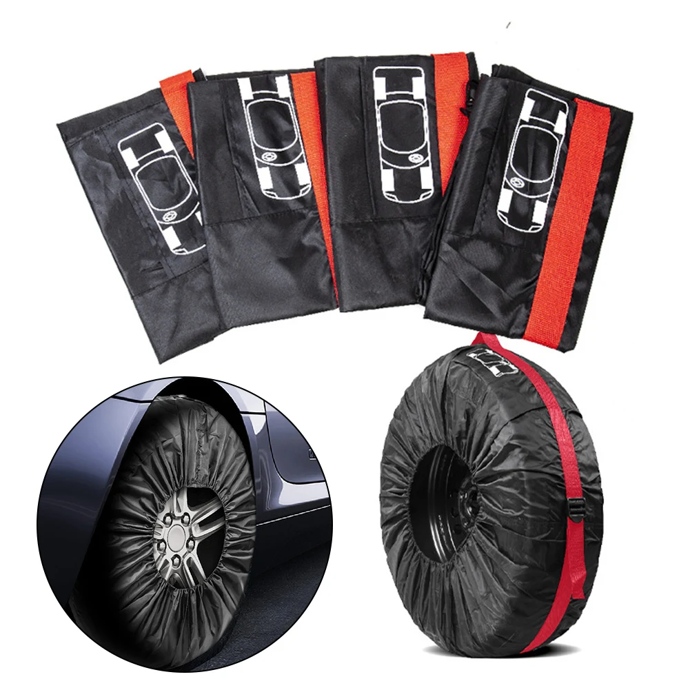 

Clean and Organized Solution for Car Spare Tyres Adjustable Size Cover with Reinforced Straps and Convenient Carry Handle