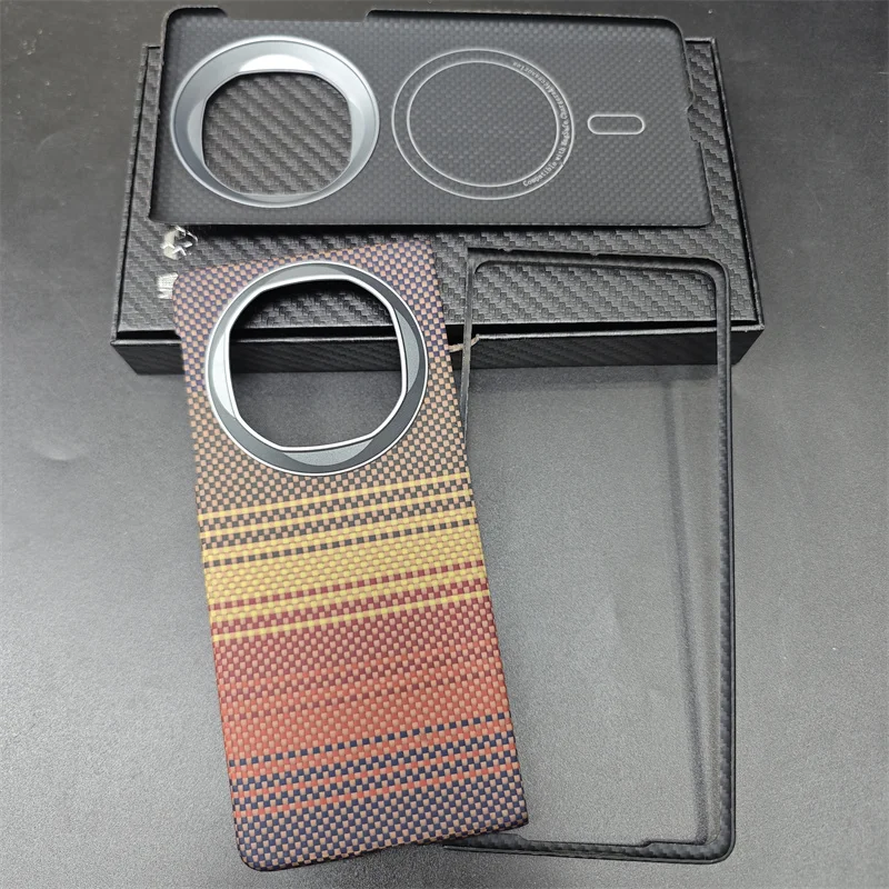 Carbon Fiber Magnetic Aramid Fiber Shockproof Protective Phone Case