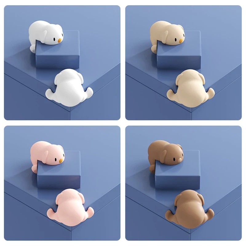 

1PC Baby Cartoon Safety Puppy Table Corner Protector Safe Soft Silicone Protection Edge Cover for Furniture for Kids Security