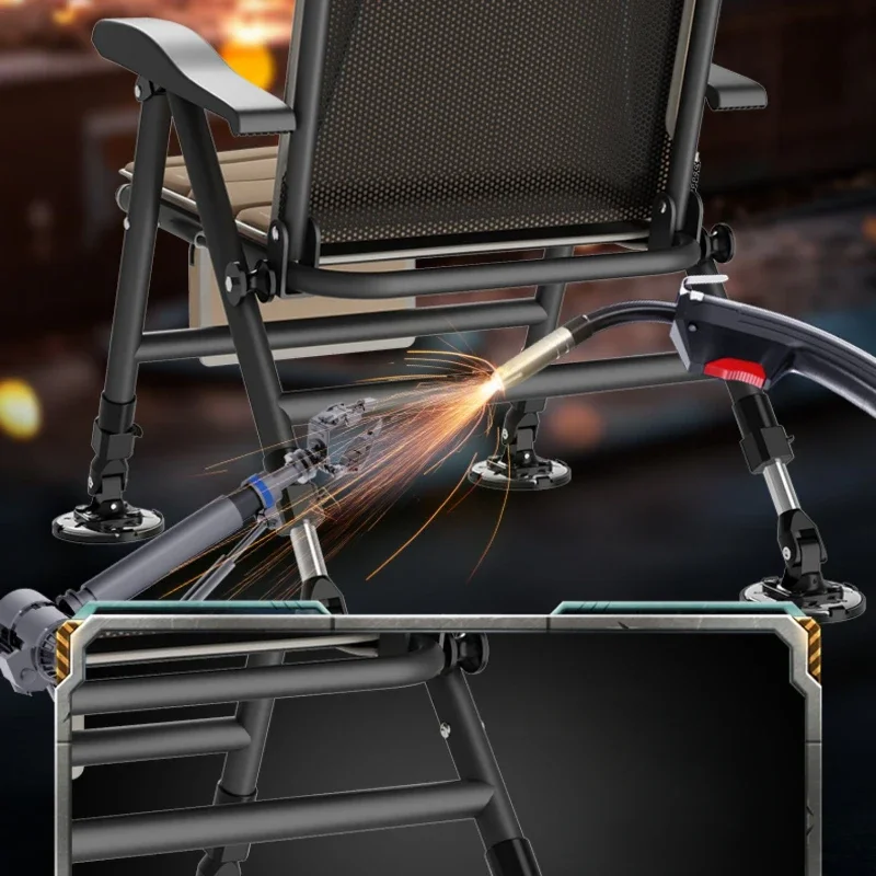 European Style Multi-Function Reclining Fishing Chair Terrain Folding Seat Portable Outdoor Fishing Chair Wide Comfort Design