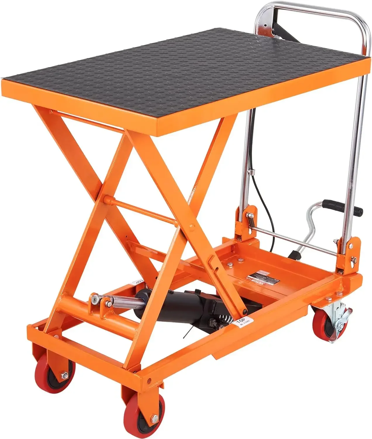 

New TF15 Hydraulic Lift Table Cart, 330lbs Capacity 28.5" with 4 Wheels and Non-Slip Pad, for Material Handling | USA | NEW