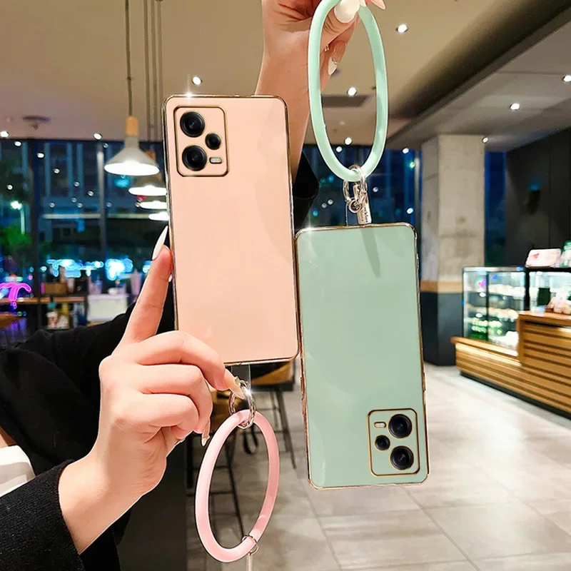 Soft TPU Silicone Case Xiaomi Poco X5 M4 Pro X3NFC 11 11T 12 13 Lite Wristband Bracelet Cover For Redmi Note 7 8T 9T_voghion.com