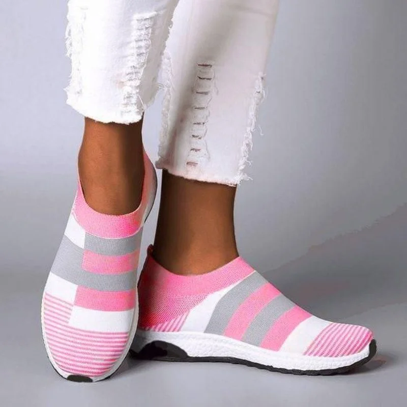 

Женские кроссовки 2022, летние, с вулканизированной подошвой, дышащие, с сеткой, без шнуровки