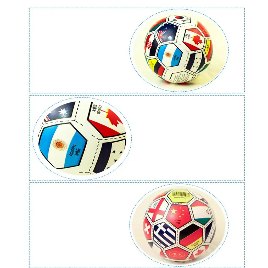 National Flags Learning Toy Inflatable Sandy Beach Ball 9" Educational Toy