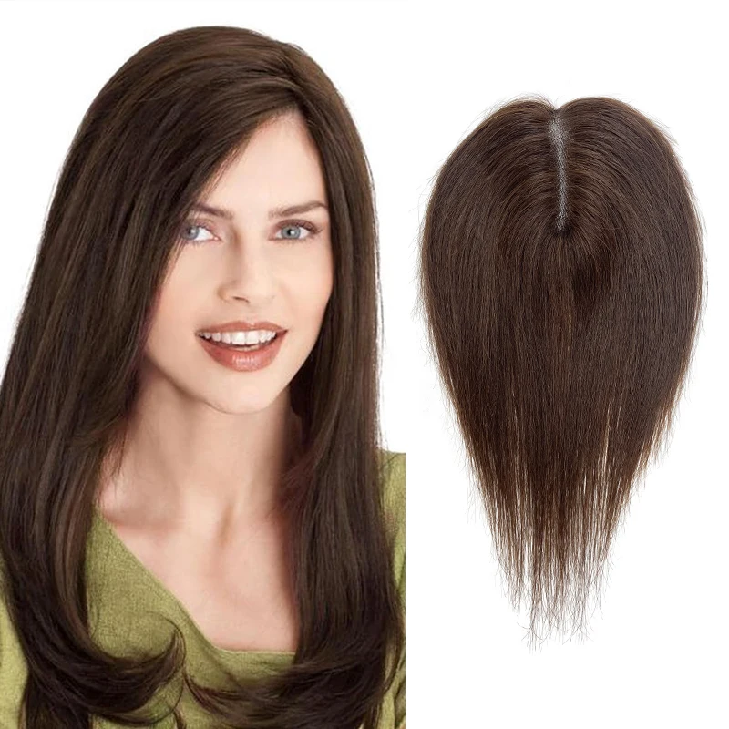 25 سنتيمتر أسود بني داكن امرأة 100% الشعر البشري 9...