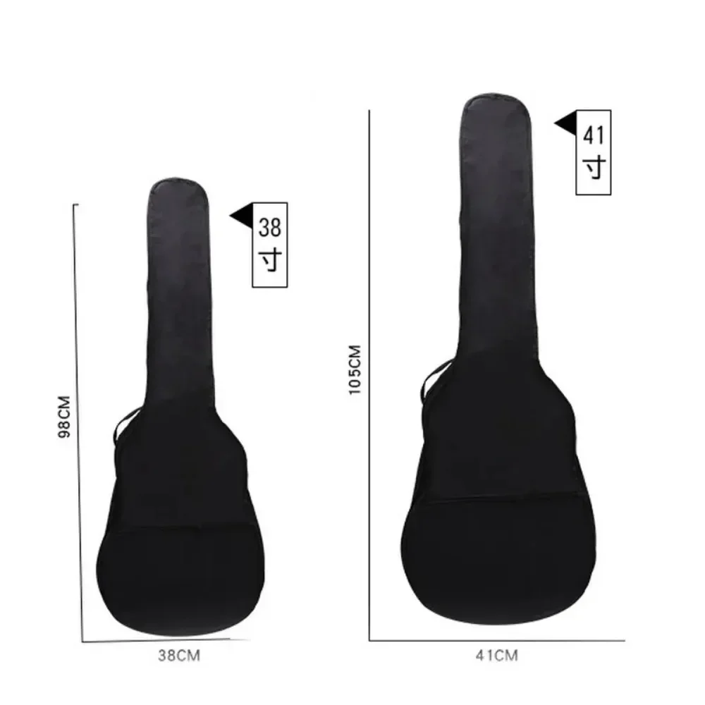 30/38/41 Inch Oxford Cloth Guitar Bag Waterproof Backpack Musical Instrument Tote Case Single Layer Waterproof